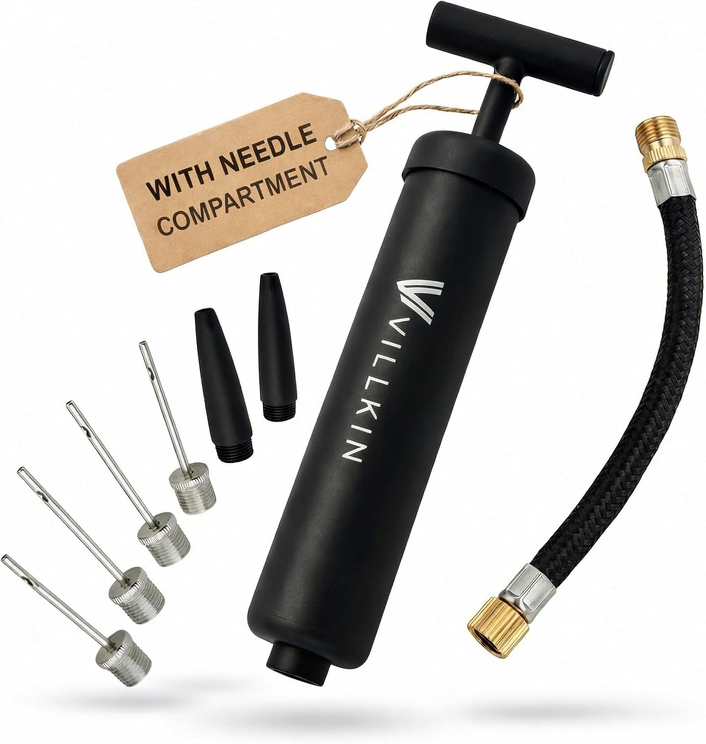 Basketball Pump Needle - Ball Pump with Needle Storage in