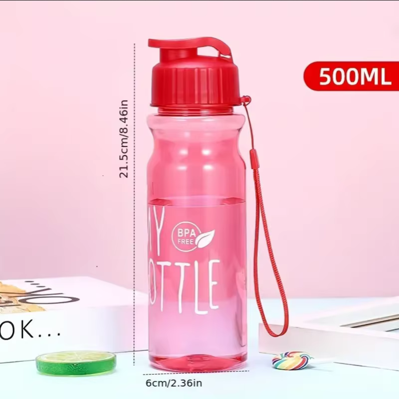 1pc 500ML Transparent Flip Top - Sports Equipment Names บทวิจารณ์และราคา