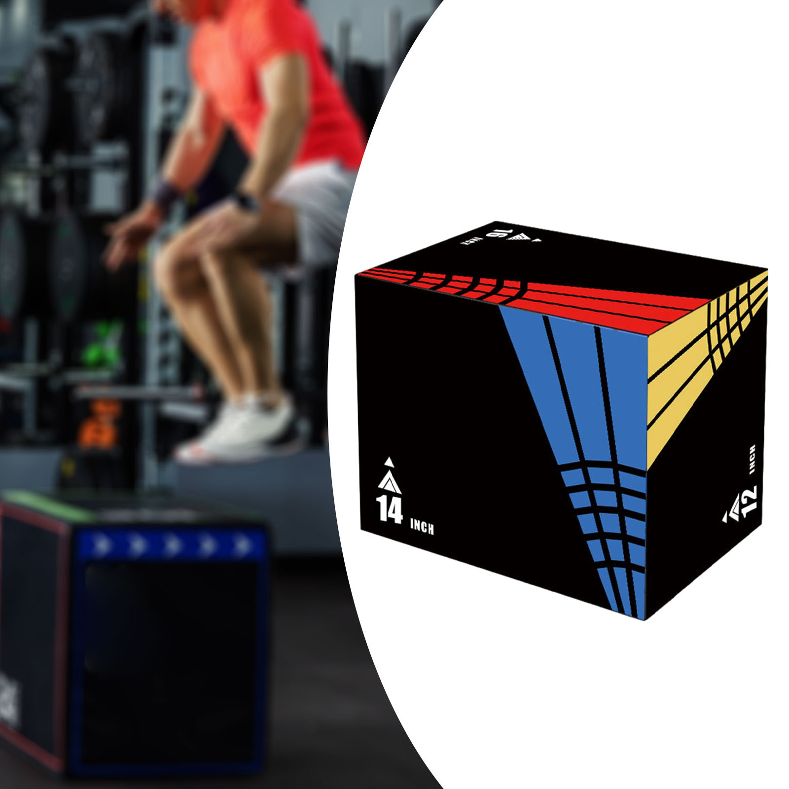 3-in-1Jump Box Plyometric Box  - Sports Equipment Names บทวิจารณ์และราคา