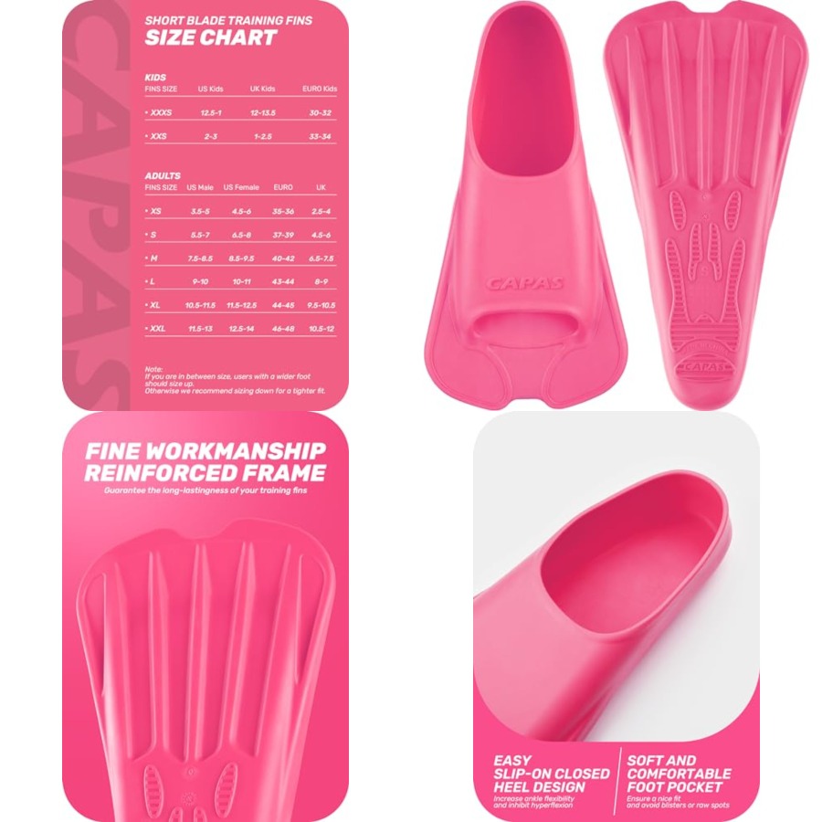Swim Training Fins Comfortable - Swim Fin Short Blade บทวิจารณ์และราคา