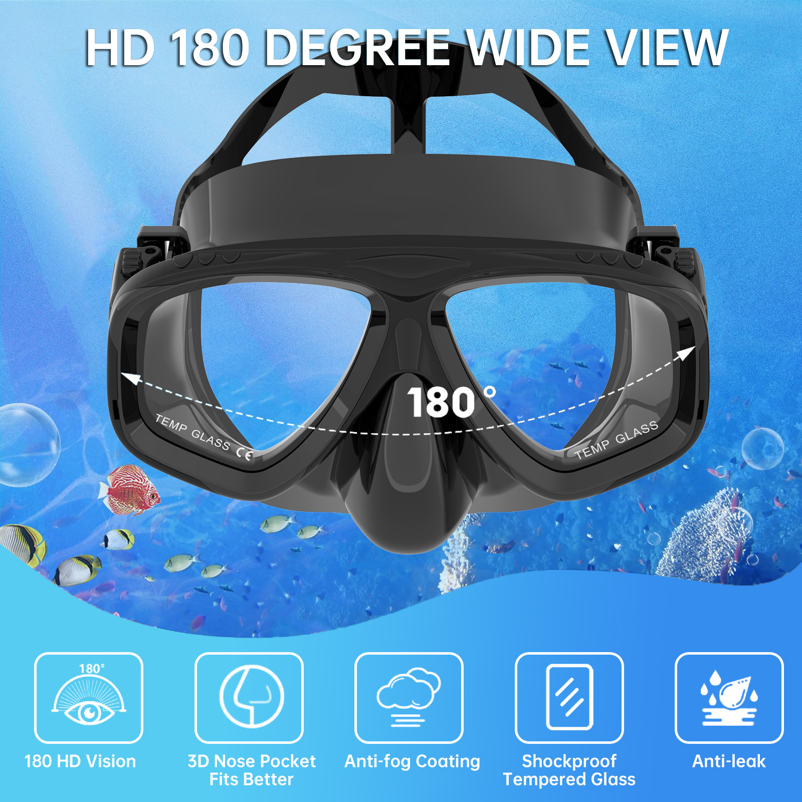 Mask Fins Snorkel Set 4 in 1 P - Swim Fin Short Blade บทวิจารณ์และราคา
