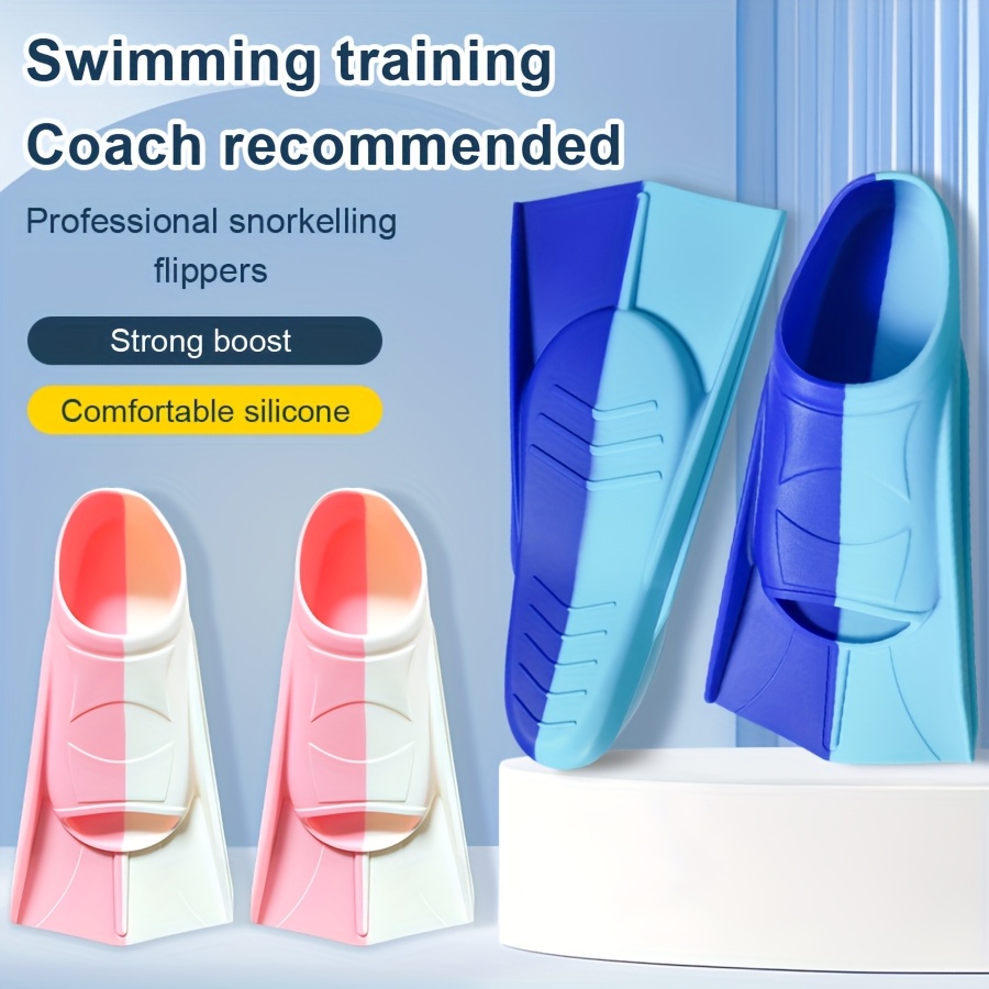 Silicone Swimming Fins Full Fo - Swim Fin Short Blade บทวิจารณ์และราคา