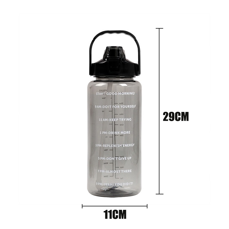 2 Liters Straw Plastic Water B - Sports Equipment Names บทวิจารณ์และราคา