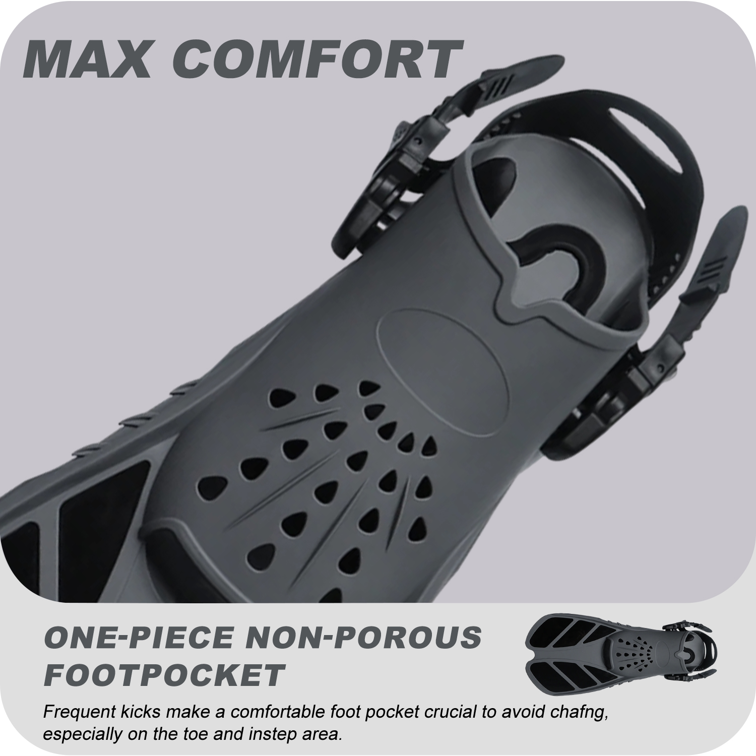 Snorkel Fins Adjustable Buckle - Swim Fin Short Blade บทวิจารณ์และราคา