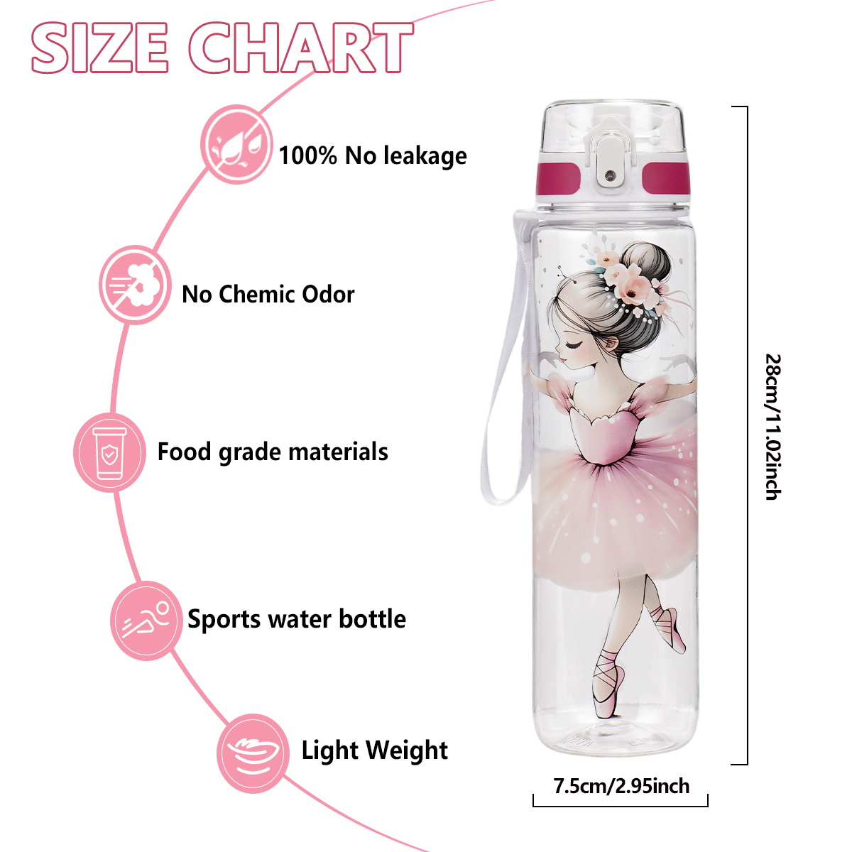 Ballerina Print 1000ml Sports  - Sports Equipment Names บทวิจารณ์และราคา