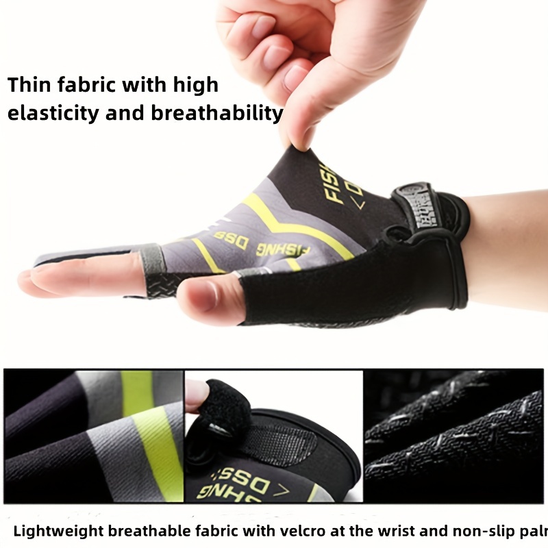 Anti-Slip Fishing Gloves Wear- - Sports Equipment Repair บทวิจารณ์และราคา