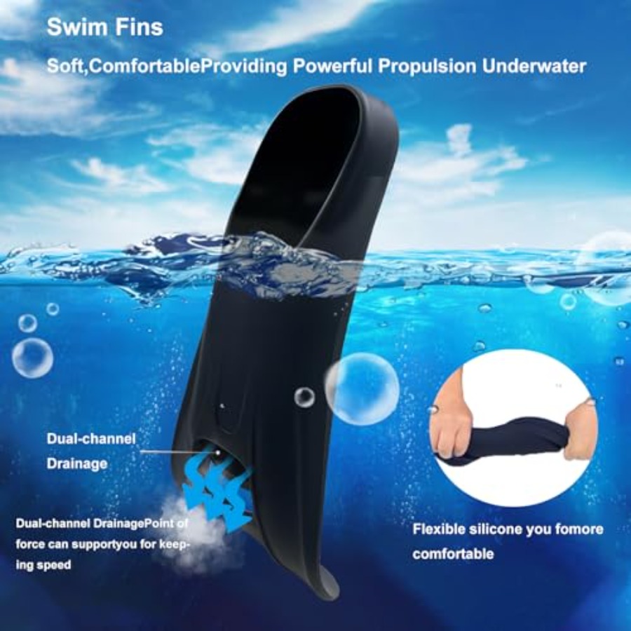 Swim Fins Adult Swim Training  - Swim Fin Short Blade บทวิจารณ์และราคา