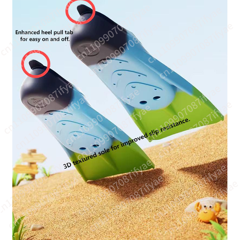 Non-slip full foot design adul - Swim Fin Short Blade บทวิจารณ์และราคา