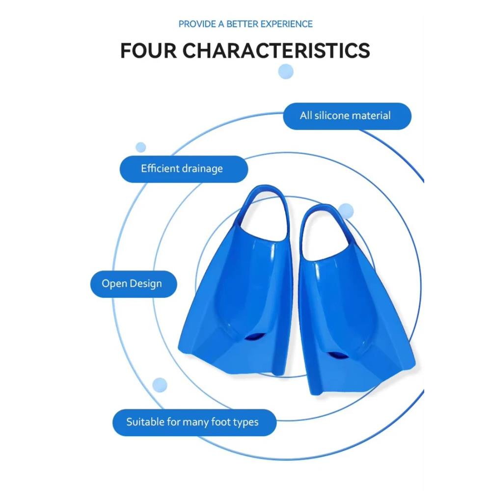 Short Silicone Swim Fins Adult - Swim Fin Short Blade บทวิจารณ์และราคา
